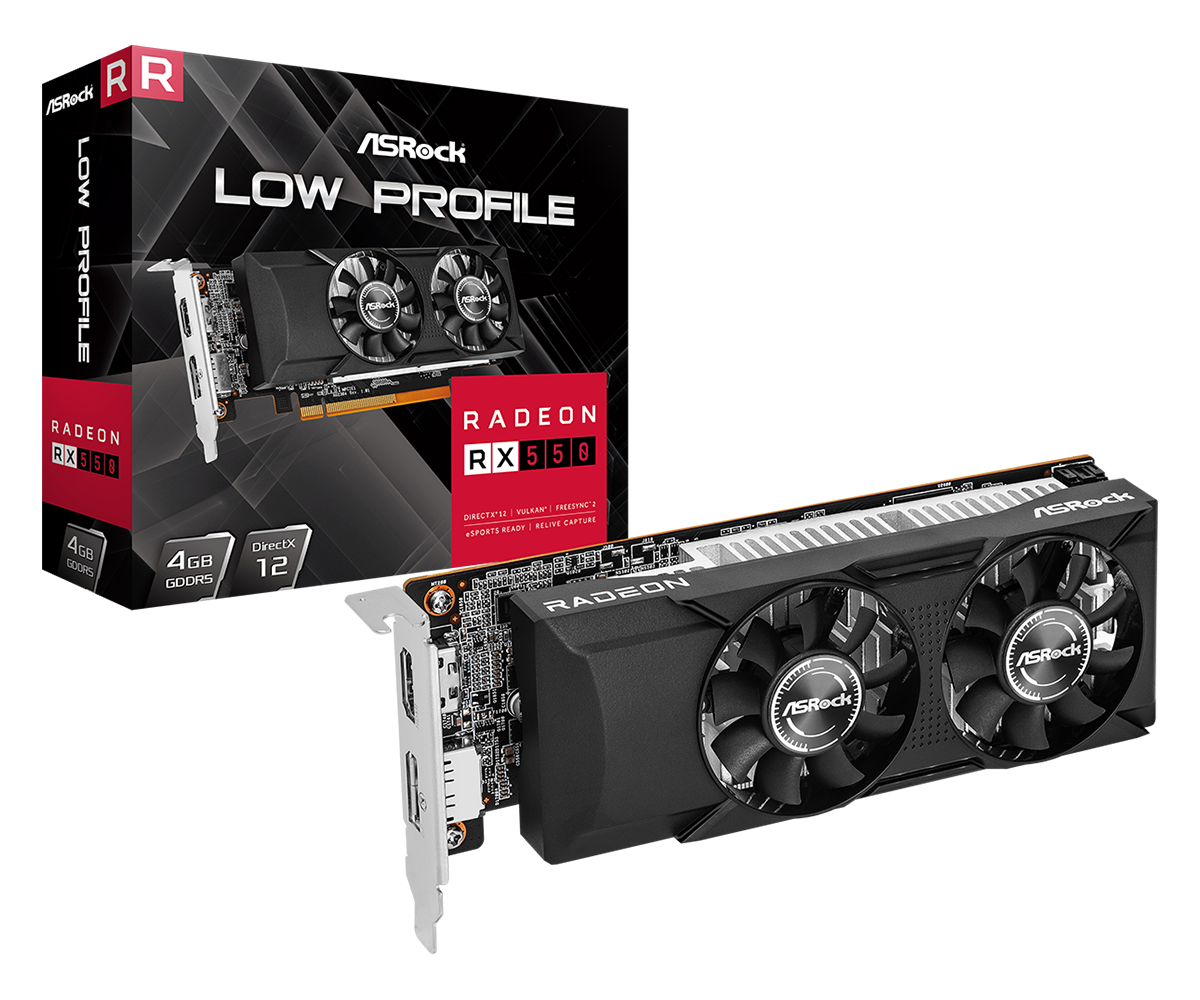 Asrock Amd Radeon™ Rx550 Low Profile 4gb